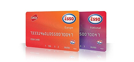 Le Esso Card™ en orange et violet